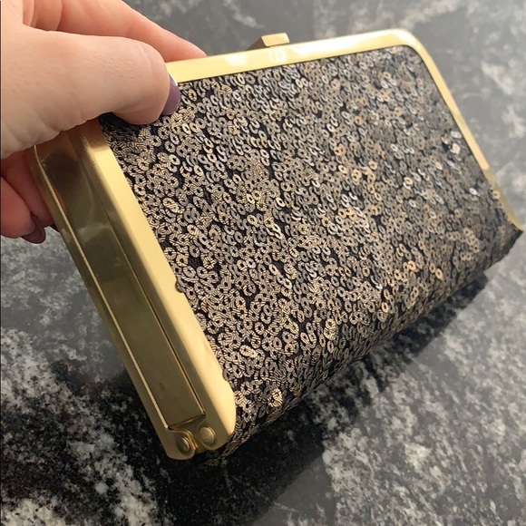 Matte sequin evening clutch - Picture 6 of 6